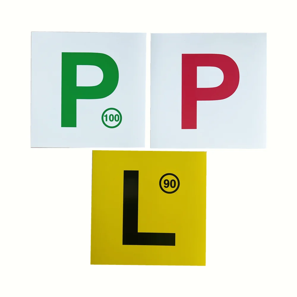 wholesale Car Magnet Car Sticker Magnetic L Plates Learner Driver Plates