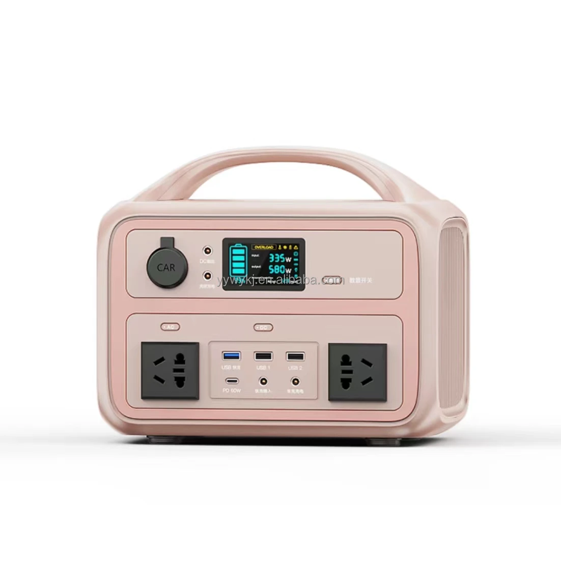 New Arrival Power Supply 600W Lithium Ion Energy System Charging Solar Generator Portable Rechargeable Power Station For Laptop