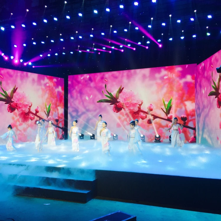 India Market Hot Sale 576x576mm LED Full Color P4.8 P6 Outdoor Stage Wall Advertising Rental Novastar Led Display Screen