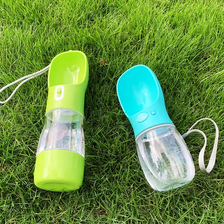 
New Production Multifunctional Outdoor Portable Plastic Pet Dog Water Bottle And Food Bowl Wholesale 