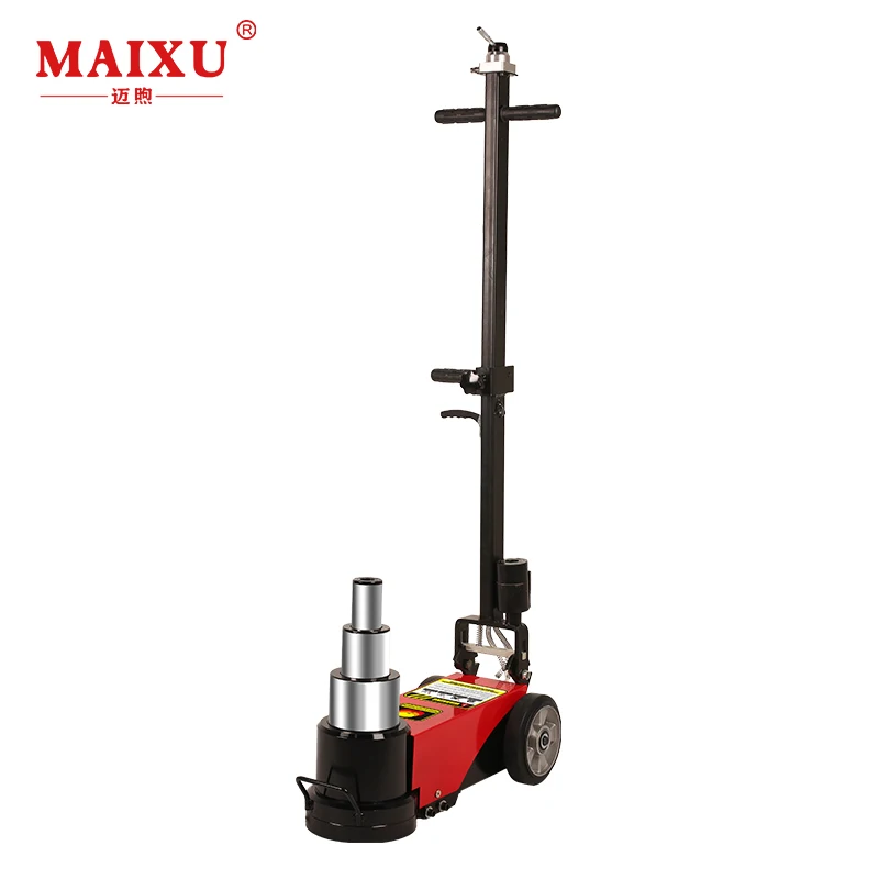3-stage 15/30/60ton Truck repair tools pneumatic hydraulic air floor jack chrome folded type