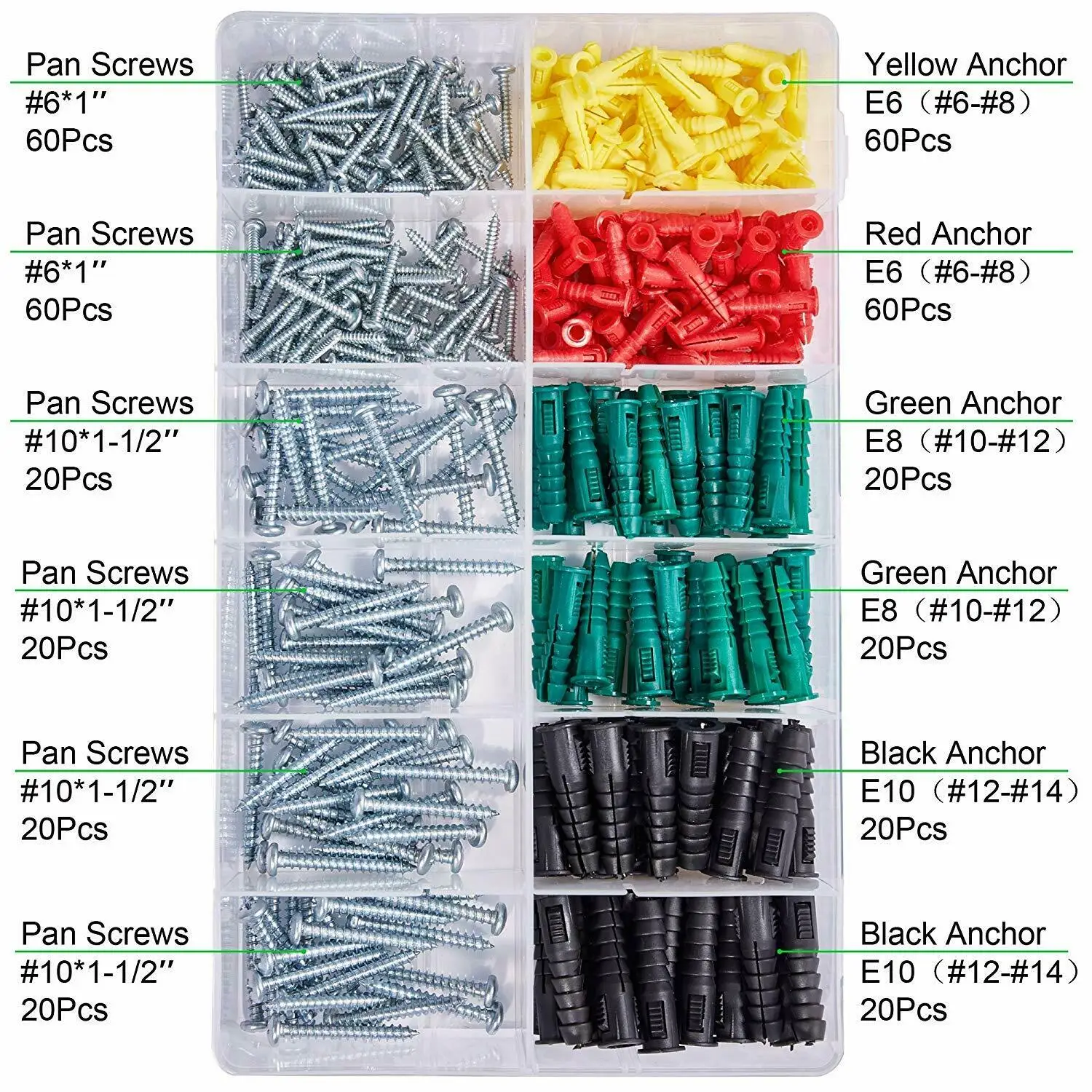 Plastic Drywall Anchor Kit high strength concrete screw New design Anchor