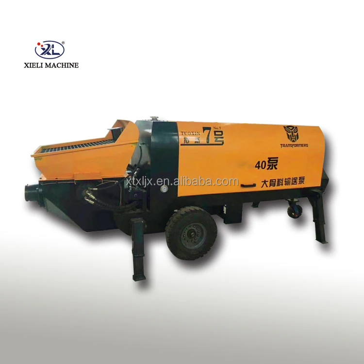 Xieli Machinery Concrete Pump Small Concrete Transfer Pump Diesel Engine/Electric Motor Mortar Secondary Conveying Pump