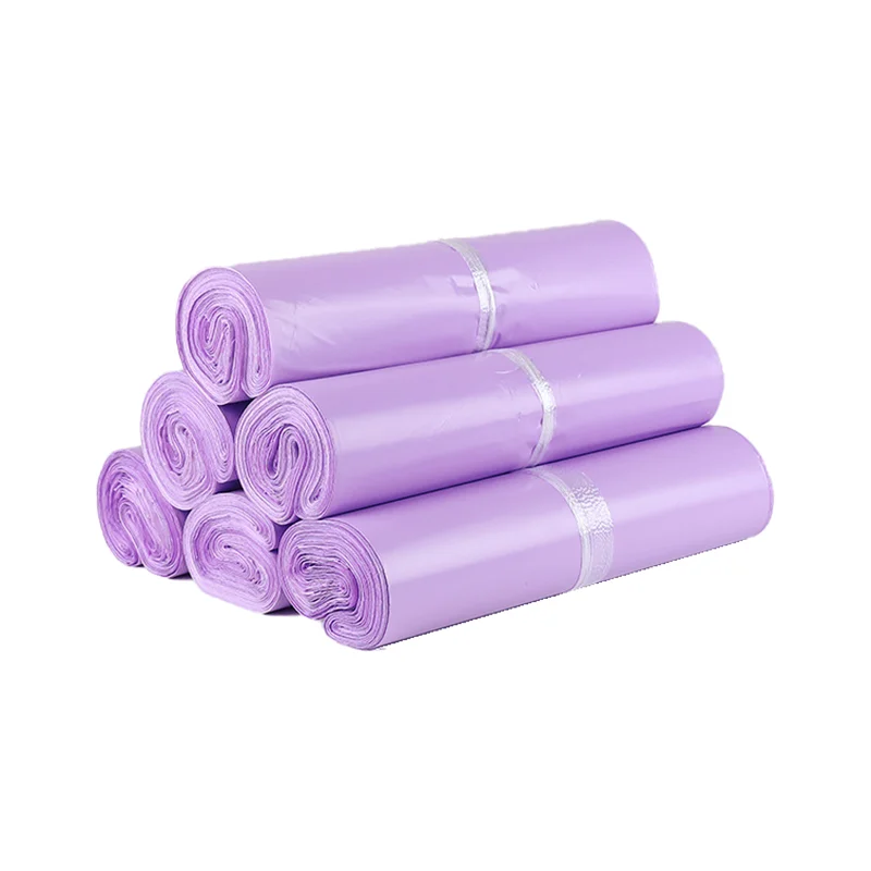Purple Shipping Mailing Bags Recyclable Delivery Packaging Envelopes Boutique Poly Plastic Mailers Logo Custom for Clothing