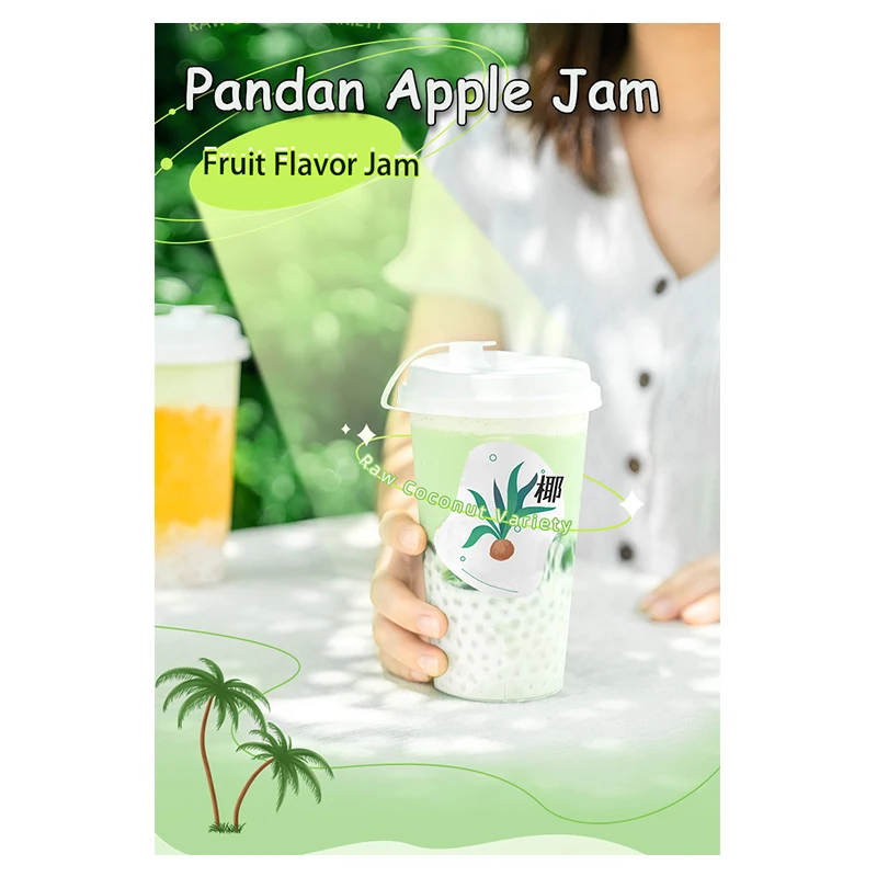 750MLOrganic Pandan Extract Fruit Juice Conecentrae For Fruit Tea