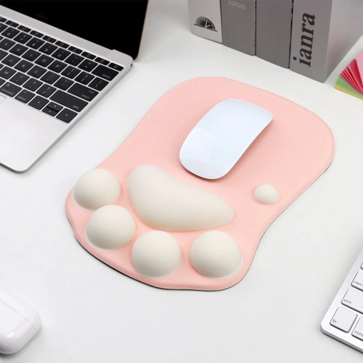 Personalized Custom Cute Desk Mouse Mat Gaming 3D Cat Paw Shape Mouse Pad