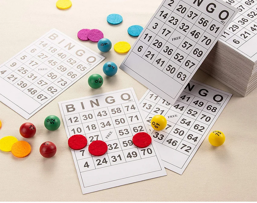 YUANHE  3-60 Pack, 180 Cards Total Disposable Bingo Game Card Sets