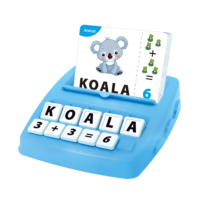 
Hot selling plastic educational spell word card english learning machine toys 