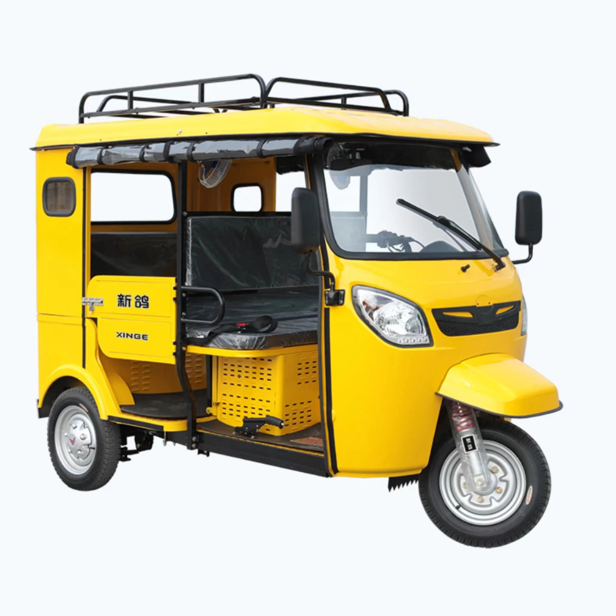 Быстрая продажа трехколесный навес для Мотоцикла Bajaj XINGE Tuk Auto Rickshaws моторизованный велосипед