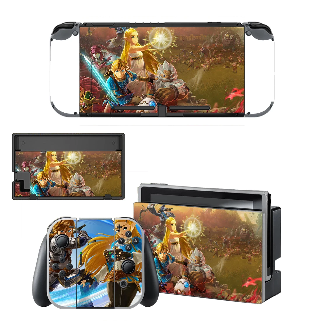 The Legend of Zelda Breath of the Wild Hyrule Warriors Age Of Calamity Skin Stickers For Nintendo Switch