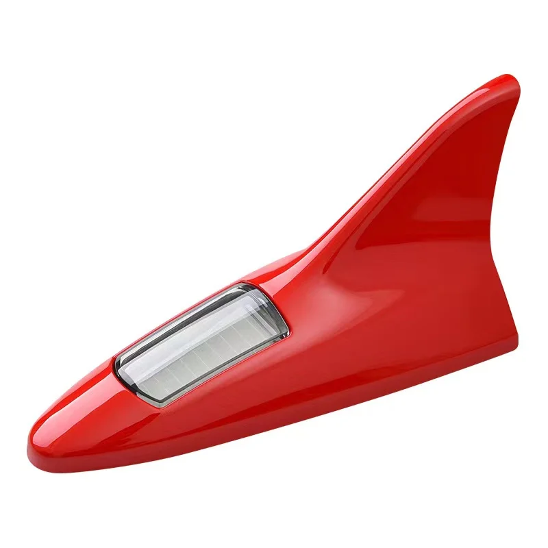 LED Warning Light Universal Car Roof Mounted Shark Fin Antenna FM/AM Connection