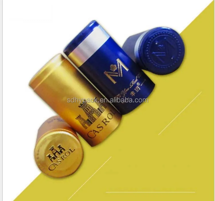Red wine aluminum plastic caps, wine caps, wine caps manufacturers custom