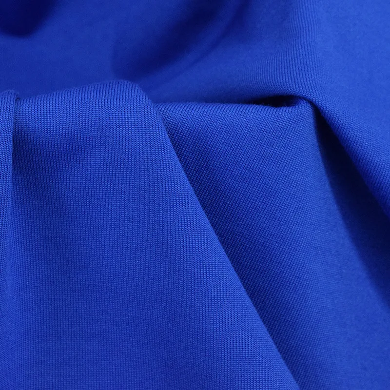 210g plain healthy cloth silk cover cotton knitted fabric T-shirt hoodie sports school uniform fabric manufacturers spot