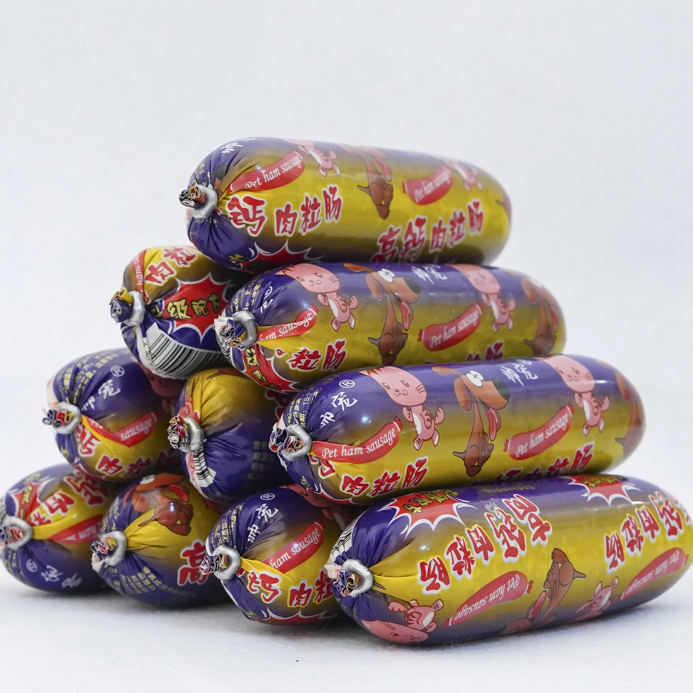 Pet snack dog ham sausage high calcium meat granule dog food