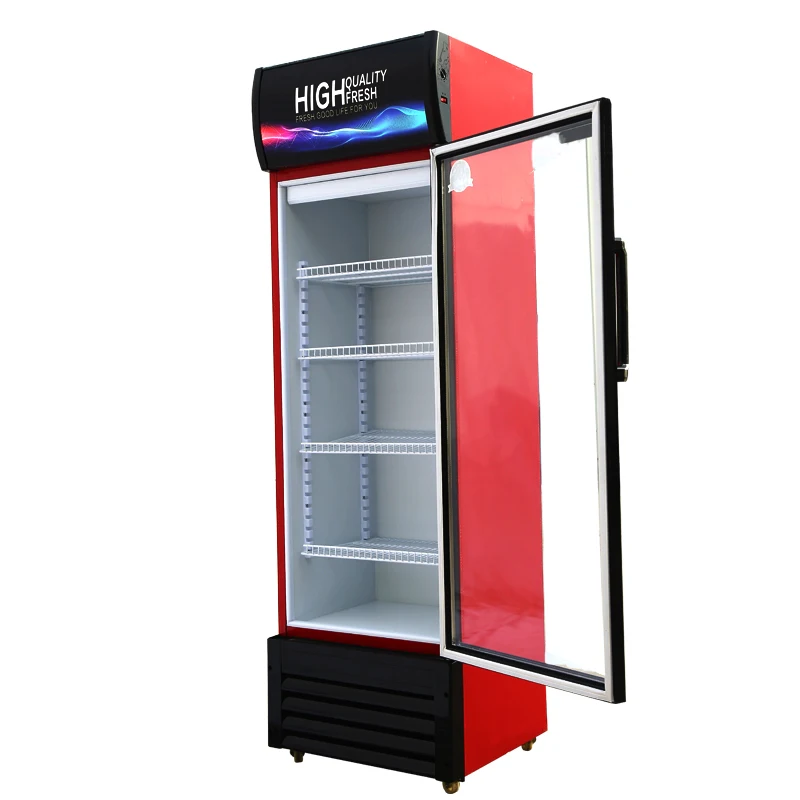 Supermarket OEM/ODM Commercial Beer Refrigerator Beverage Display Fridge Three Glass Door Air-cooled Beer Drink Cooler