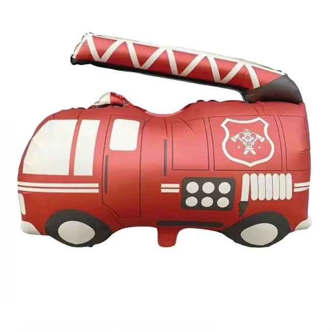 New matte color Car Balloons Fire Truck Car Train Ambulance school bus FoilBalloon For Children Gifts Globos Birthday Party