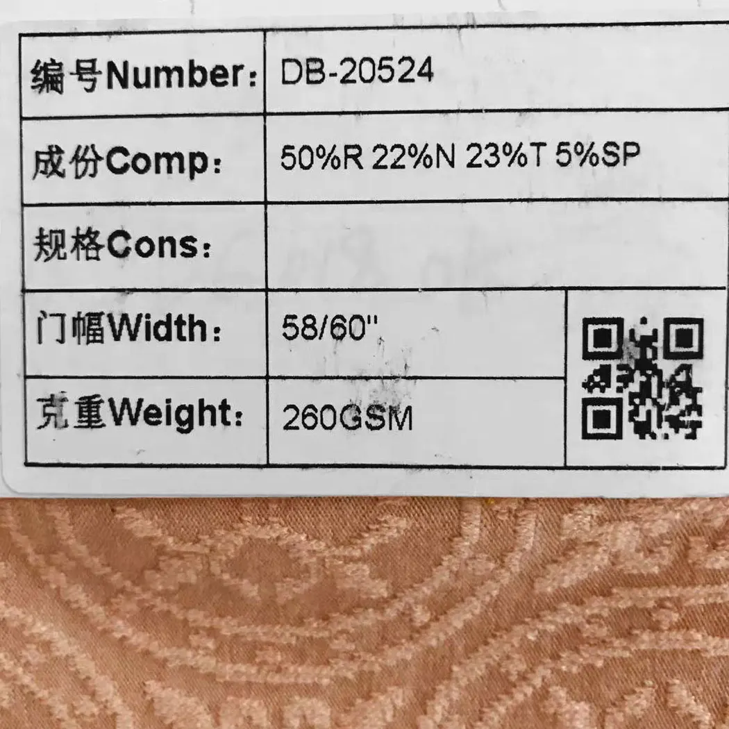 Factory Direct Sales Fancy Pattern Rayon Polyester Nylon Spandex Knit Jacquard Fabric For Fashion Cloth