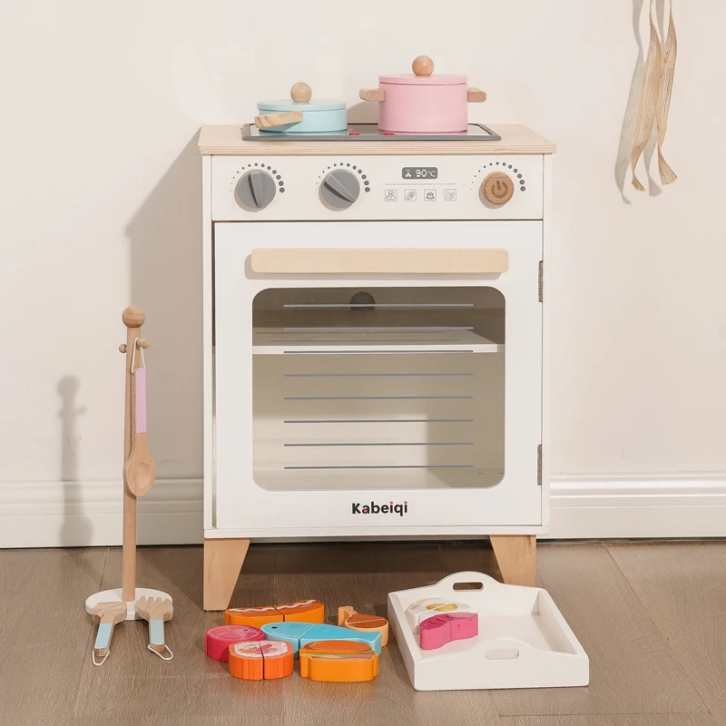 New Wood Kids Educational Toys for Kids Kitchen Sink Set Nordic Wooden Toy  Danish Simulation Kitchen Toys