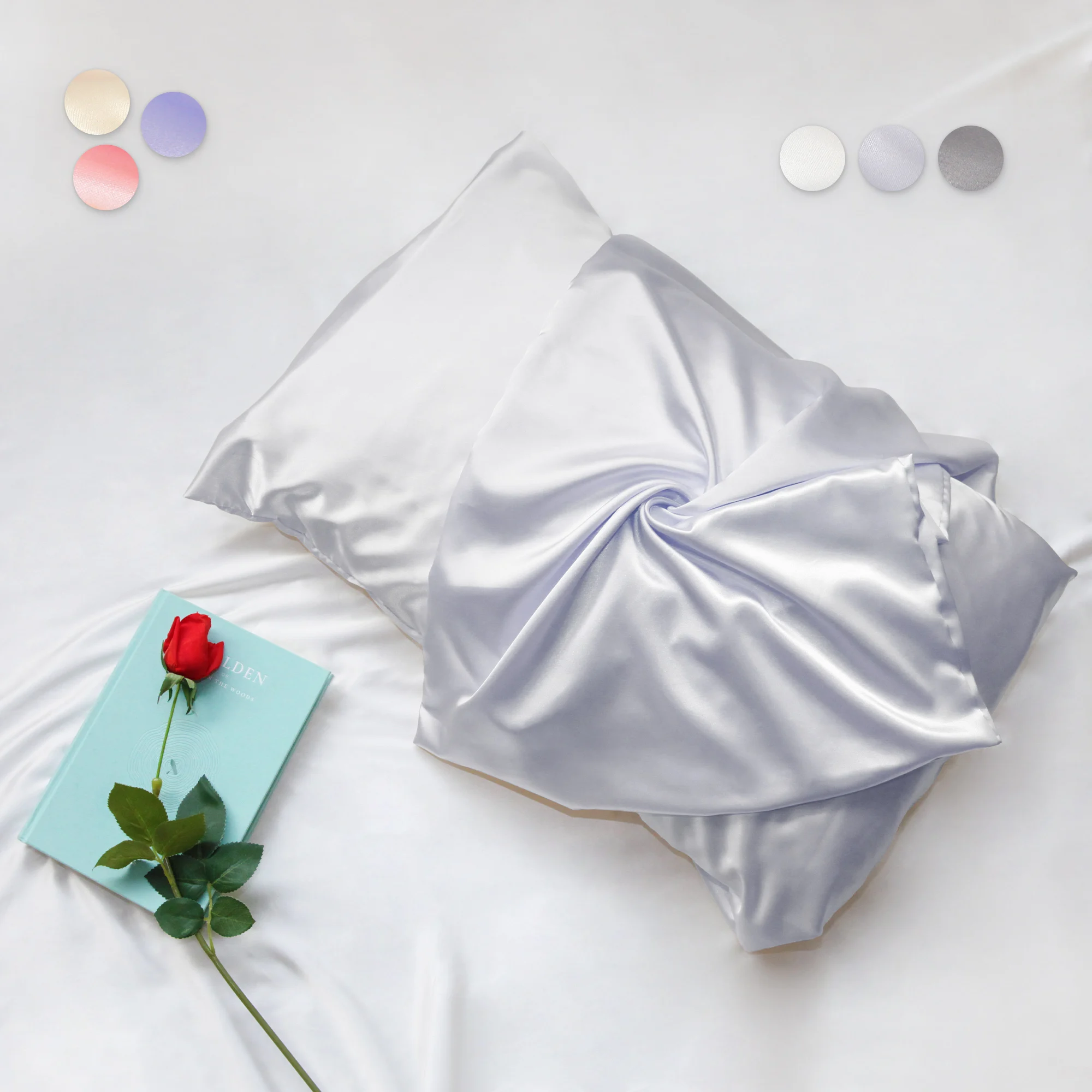 20x30cm private label soft luxury designer custom pure natural 100% mulberry silk pillow cases