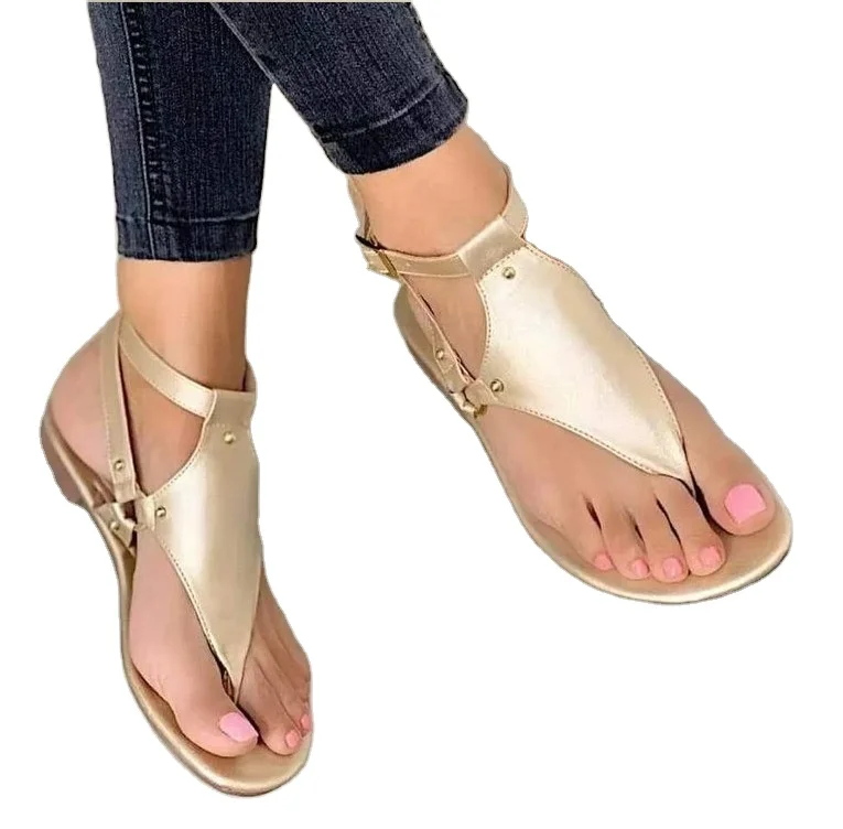 Wholesale new fashion flat sandals outdoor women summer casual sandals