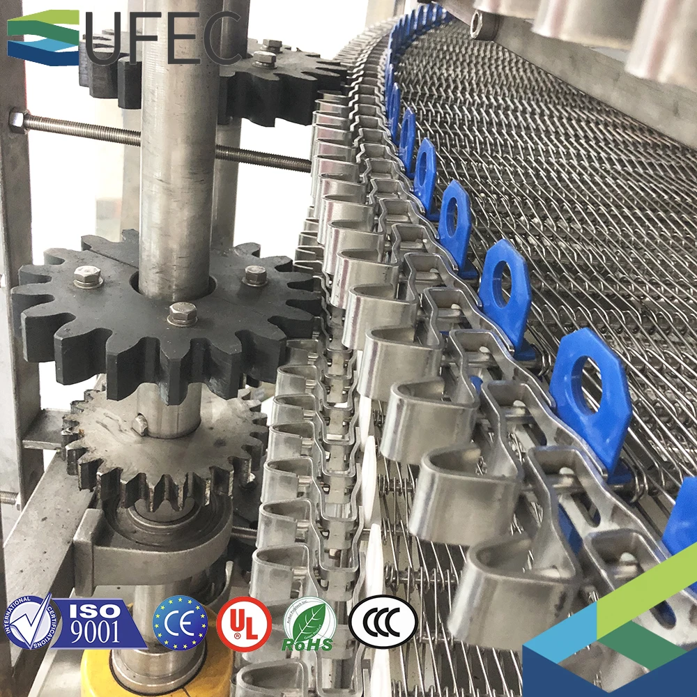 iqf freezing tunnels 100kg/h spiral iqf quick blast freezer tunnel freezer bakery spiral conveyor freezer