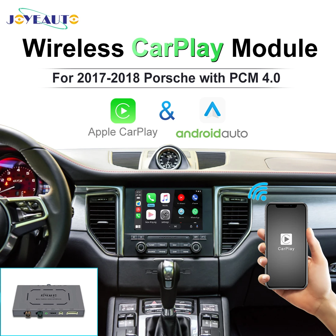 Joyeauto Porsche PCM4.0 Carplay Sloution беспроводной Apple Android Auto для 2017-2019 универсальная поддержка