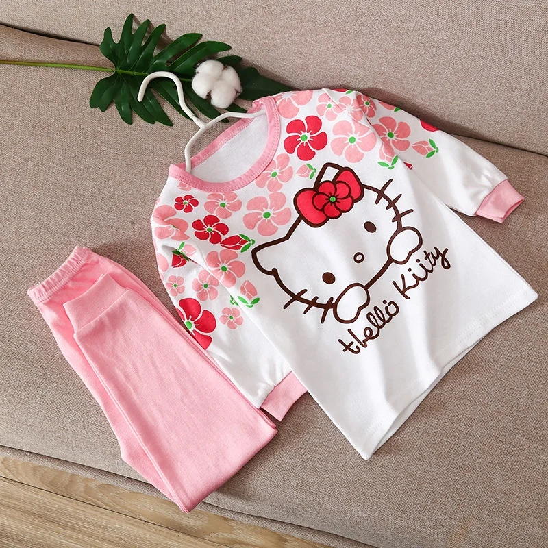 Toddler Baby Girls Clothing Sets Animal Print Pattern Two Piece Suit Kids Sweatsuit Fall Winter Clothes Cute Outfits