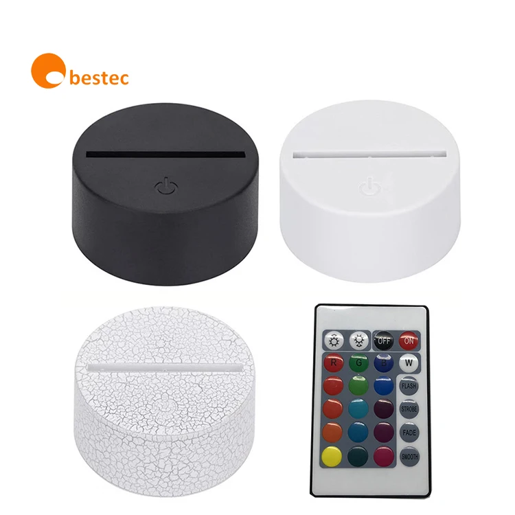 Moon Lamp Night Light Floating and Spinning 3D Printing LED Moon Lamp with Wooden Base