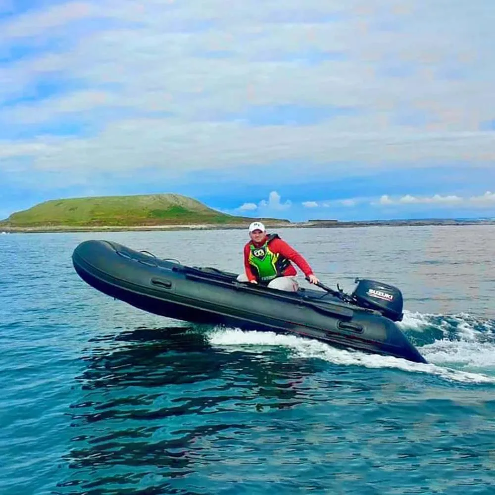 13ft RHIB390 Aluminum Rib PVC/Orca/Hypalon Inflatable Rowing Boat