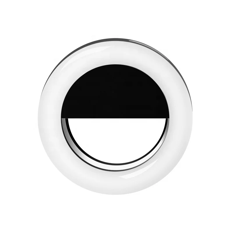 RK-12 Makeup Mirror Flash Light Mini Usb Clip Circular Ceiling Selfie Ring Light For Smartphone
