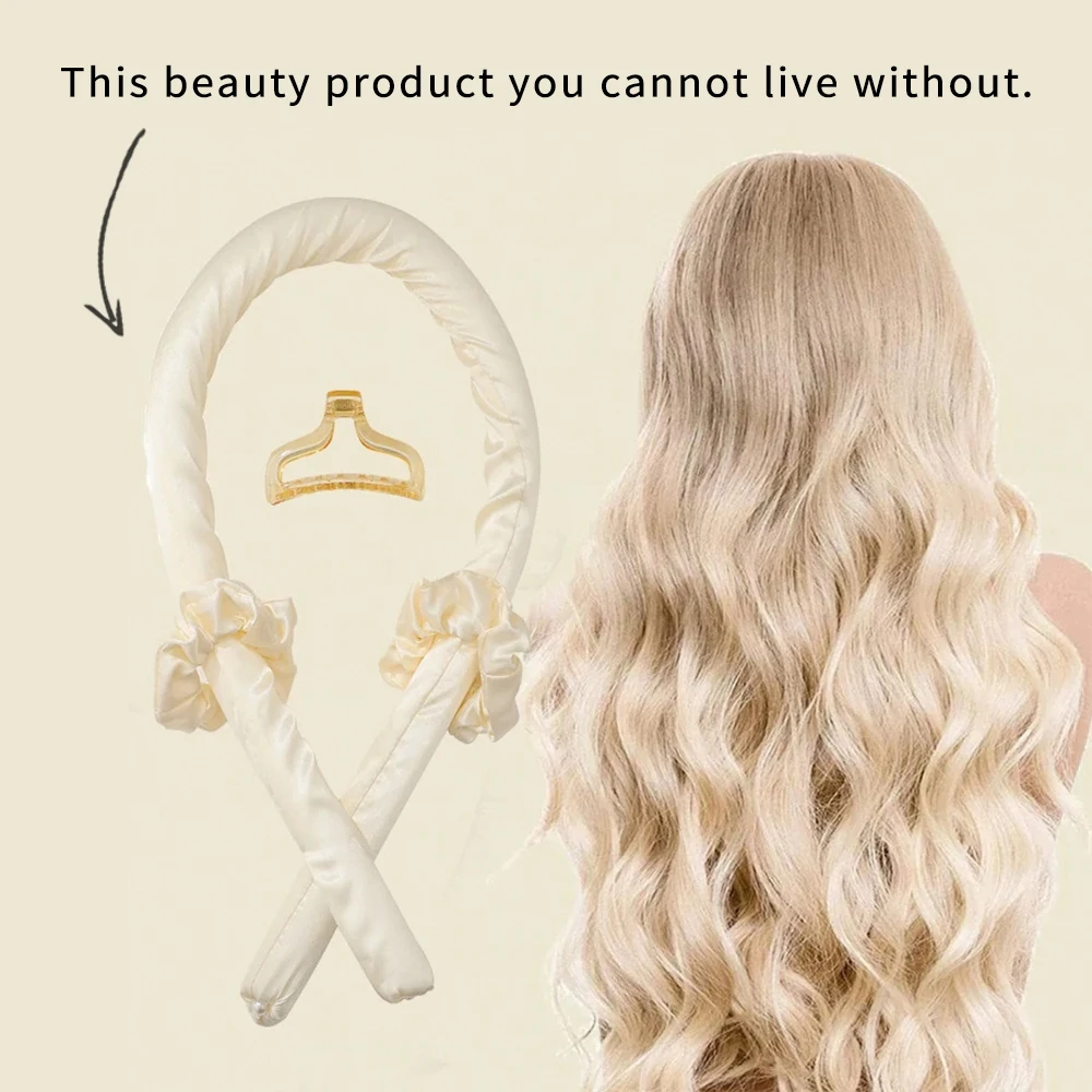 Heatless волос Curl 100% 19 мм шелк тутового шелкопряда набор мягкий волшебные бигуди Набор «сделай сам» гибкий керлинг ленты