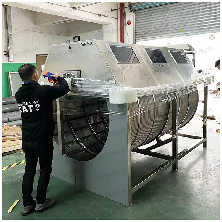 CATAQUA Fish Farm RAS System Rotary Drum Vacuum Filter Drum Filter Aquaculture