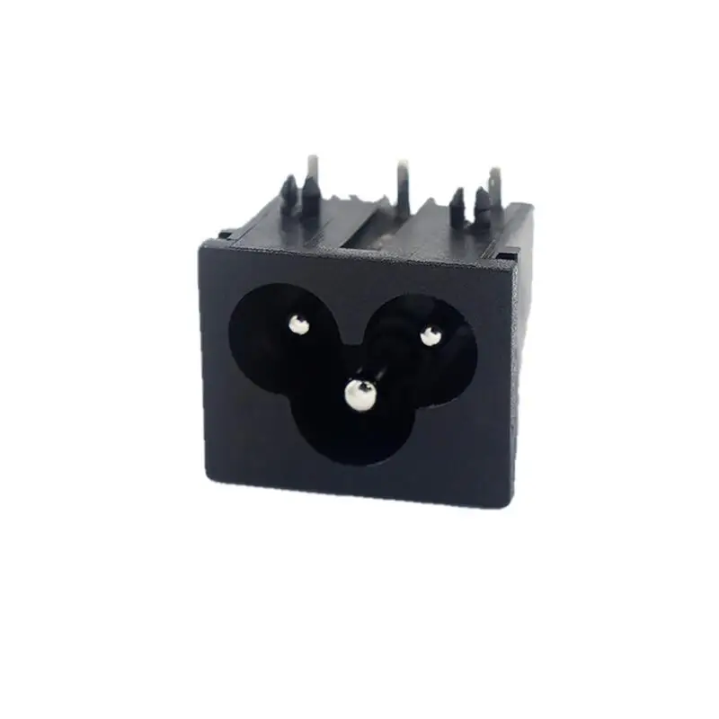 110V  PCB mount 3pin AC Inlet Male Plug Power Socket