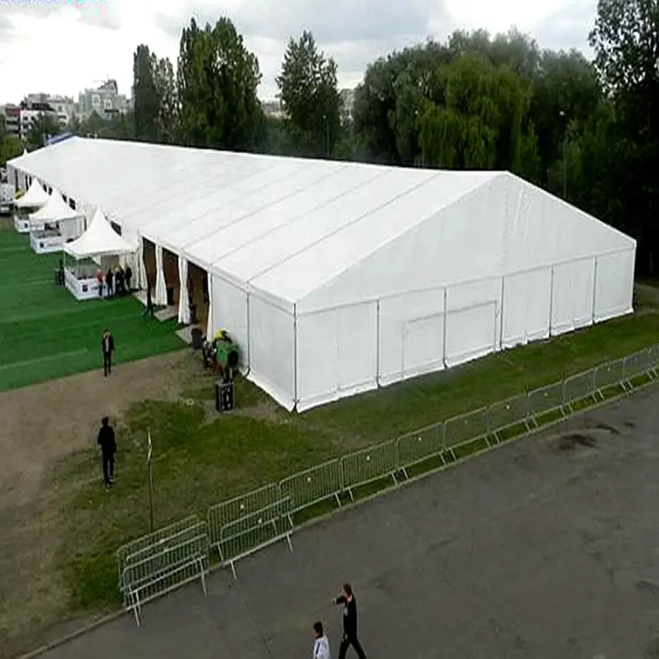 Outdoor Aluminum Structure Used White Trade Show Tent For Commercial Event Luxury White Marquee Wedding Tent