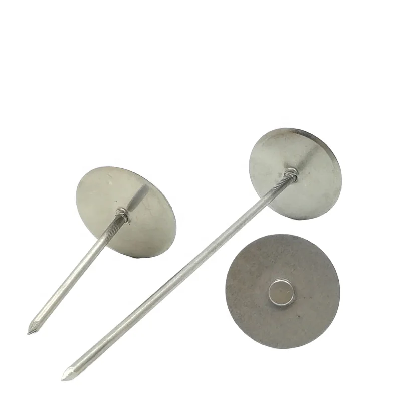 Customized SS Brass Mild Steel Welding King Cup Weld Cupped Head Pins Smooth Shank Type Zinc Plated Finish 25mm Head Style Nails