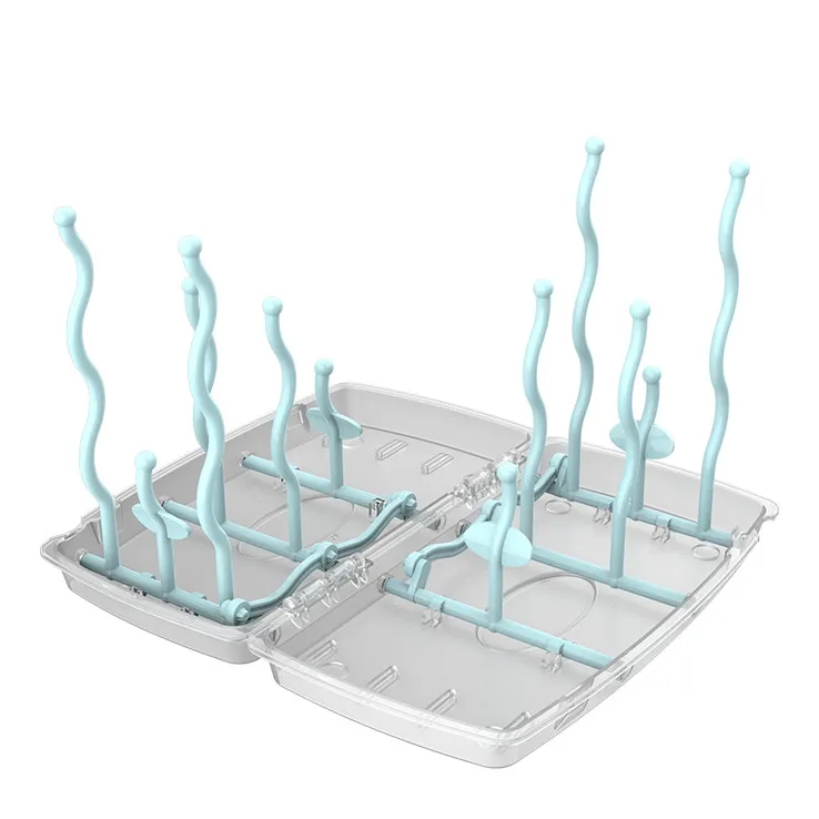
Multifunction PP Baby Feeding Bottle Drying Rack Foldable Detachable Easy Cleaning Baby Bottle Dryer Stand Holder 
