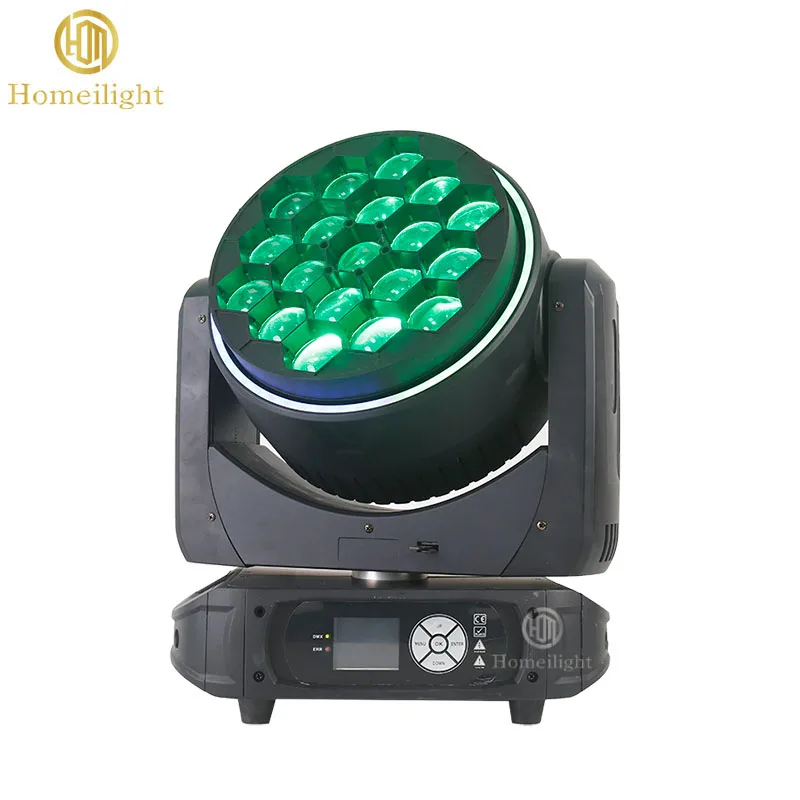 19 шт. * 15 Вт светодиодные пчелиные фары DMX512 управляющие движущиеся для диджея клубного луча Противотуманные RGB и изменяемый цвет
