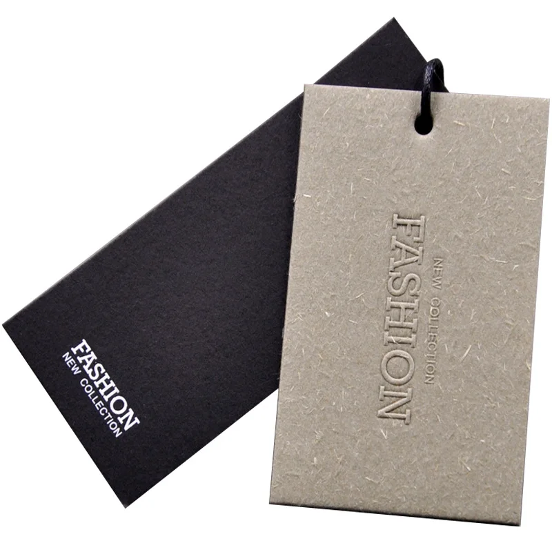 Подвесная бирка с логотипом на заказ, белая, черная, для одежды, обуви, мешков, бумажная карточка, переработанная подвесная одежда
