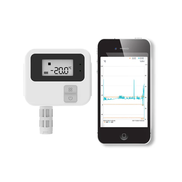 200 meters range wireless monitoring IoT sensor temperature indicator