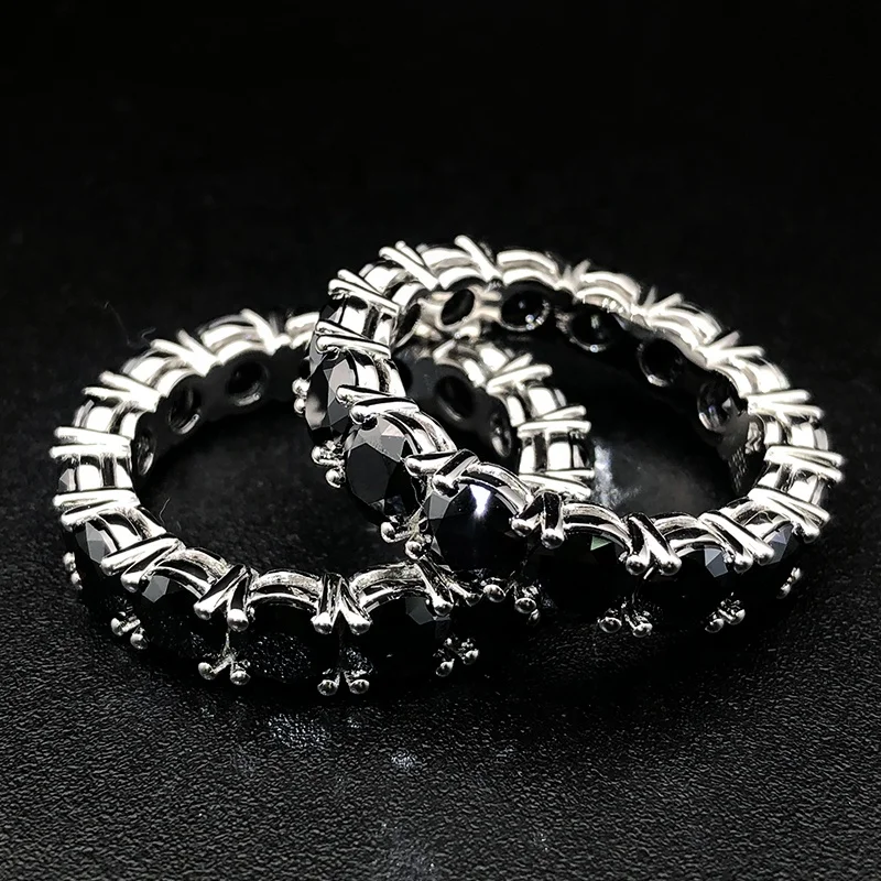 Factory Fine High Quality Jewelry Real S925 Silver 10k 14k 18k Gold Customizable Moissanite Diamond Iced Out Fashion Ring