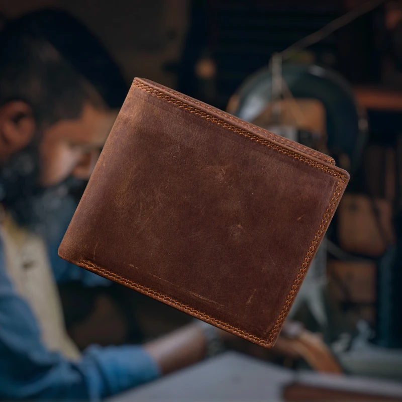 Crazy Deal portefeuille wallet men men wallets leather genuine crazy horse leather wallet