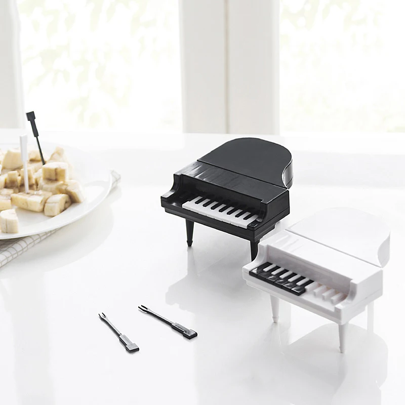 
Fruit Fork Piano Design Cake Dessert Small Tableware 