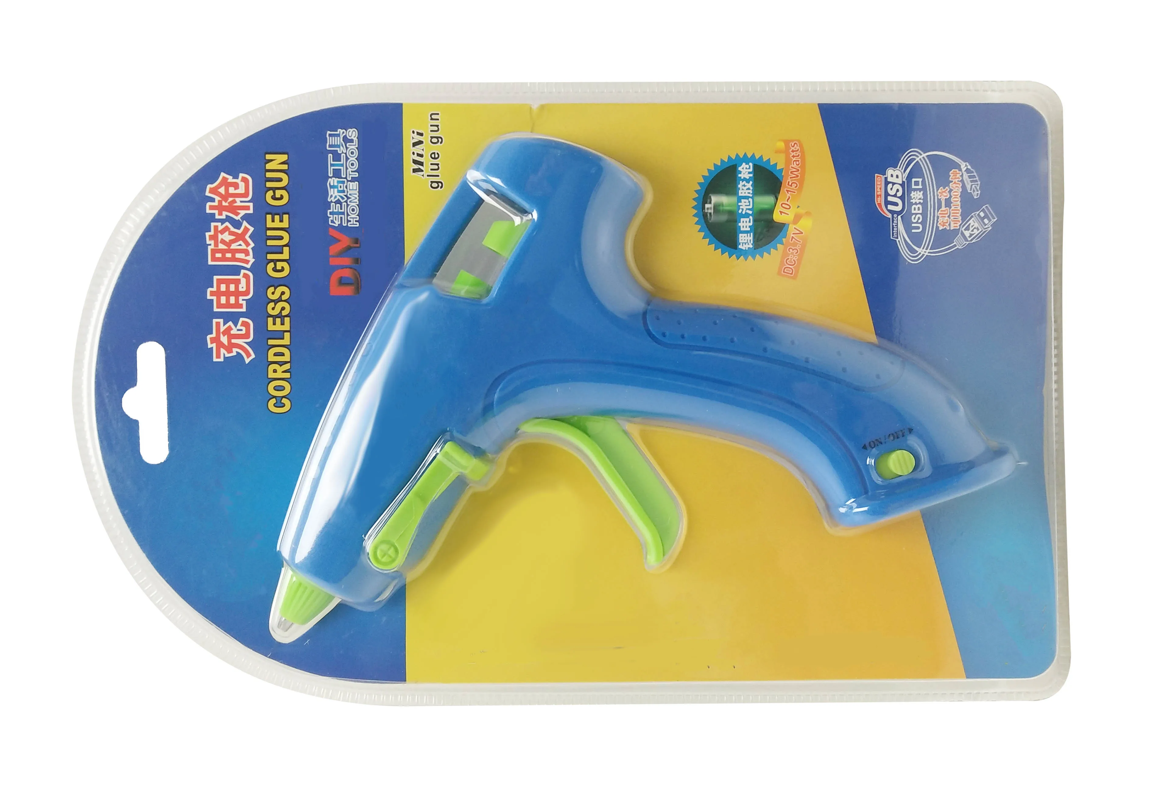 15 W Cordless Glue Gun 7mm LI-Ion Battery USB Rechargeable Portable Glue Gun