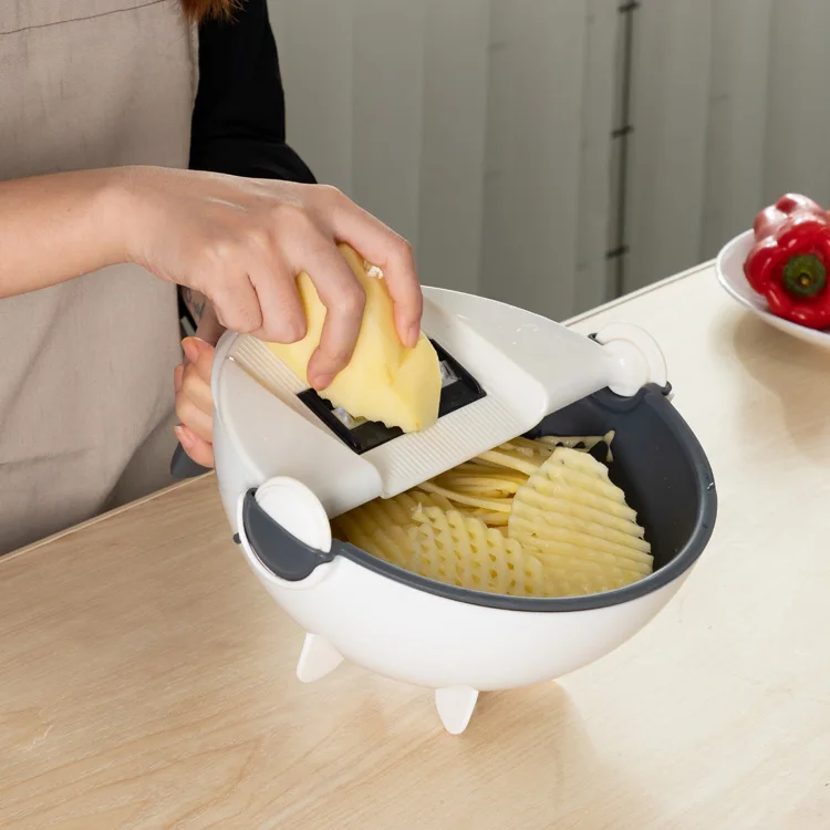 
New Upgrade Multifunction manual 6 blades vegetable slicer 