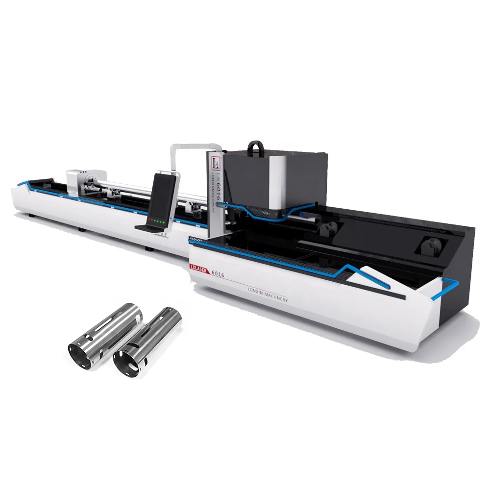6m cutting length metal tube fiber laser cutter industrial equipment