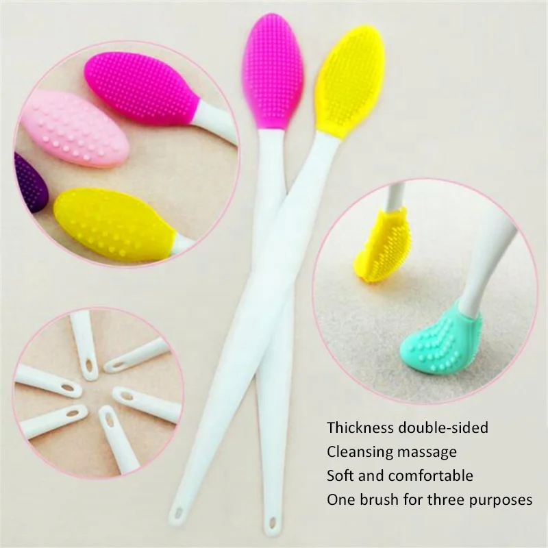  HCS Silicone Face Wash Brush Exfoliating Nose Clean Blackhead Removal Cleaning Massage Skin Care Beauty