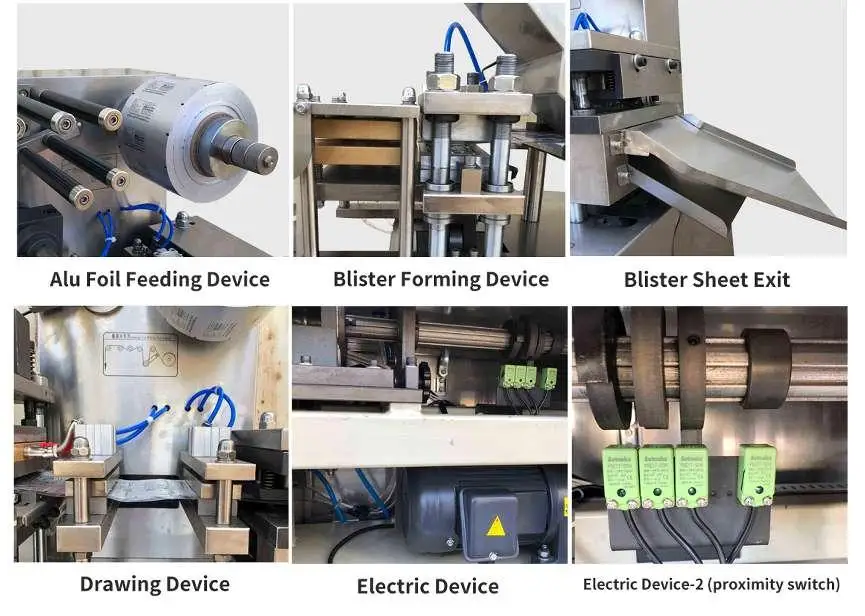 Small Mini Automatic Pvc Tablet Capsule Blister Packaging Machinery High Efficiency Tablet Blister Packing Machine