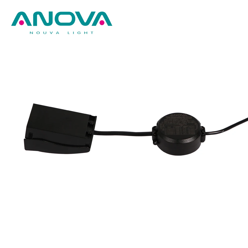 Flicker free downlight dimmable LED driver round slim constant current LED driver