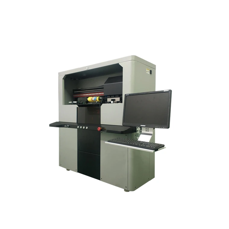 Professional manufacture cheap auto 5 colors uv flexo cylinder rotary printer