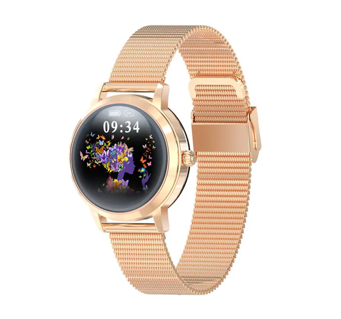 Aoketai 2021 LW10 Fashion Lady reloj inteligente Blood Oxygen Heart Rate Waterproof Women Smart Watch with Polish Smartwatch